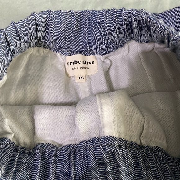 Tribe Alive Everyday Crop Pant- Blue - Picture 3 of 4